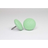 Bouton à clou recouvert de simili cuir vert menthe