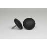 Bouton à clou recouvert de simili cuir noir